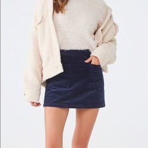 Forever 21 Blue corduroy mini skirt